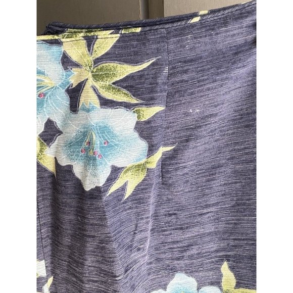 Tommy Bahama Womens Size 6 Cropped Blue Floral Print 100% Silk Pants - Picture 5 of 11